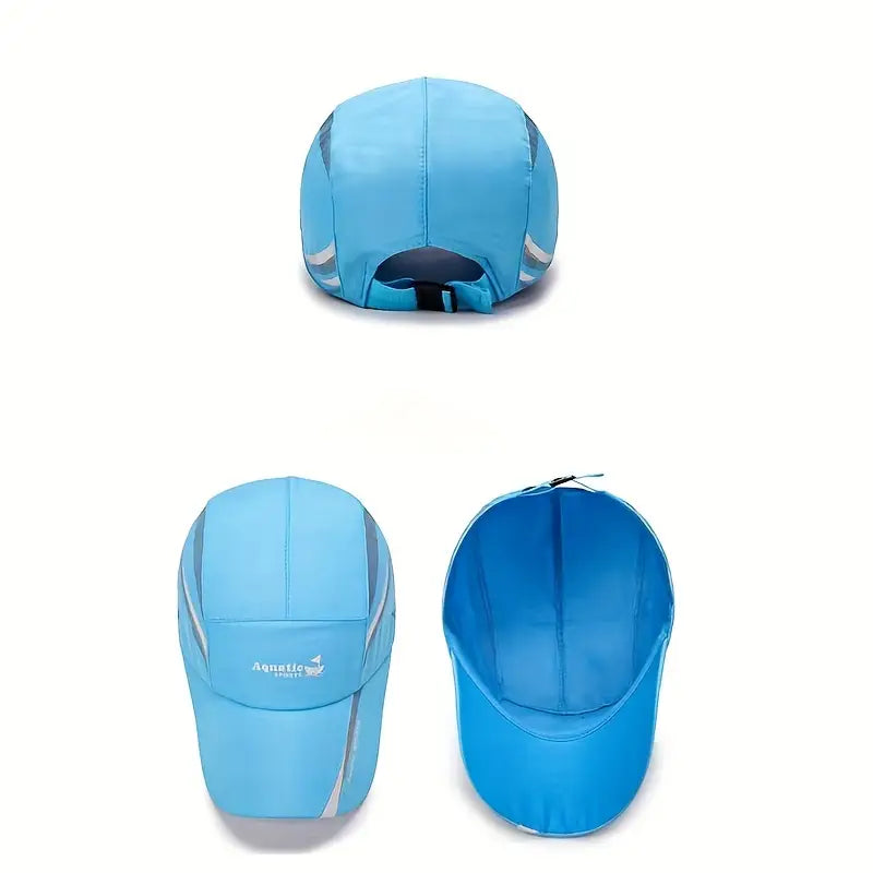 Unisex Adjustable Polyester Baseball Cap with Duck Tongue, Sun Protection Outdoor Fishing Hat, Hand Wash Only, Woven, Pull-On Closure, Fitted for Spring/Fall Season