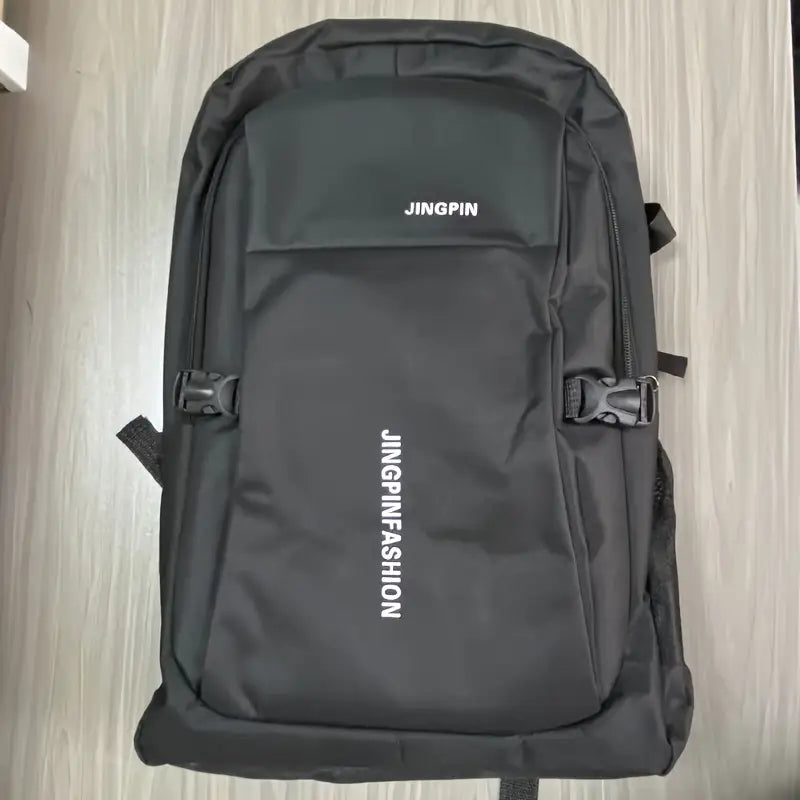 Stylish Men's Nylon Backpack - Large Capacity, Casual Daypack for School & Travel with Laptop Compartment
