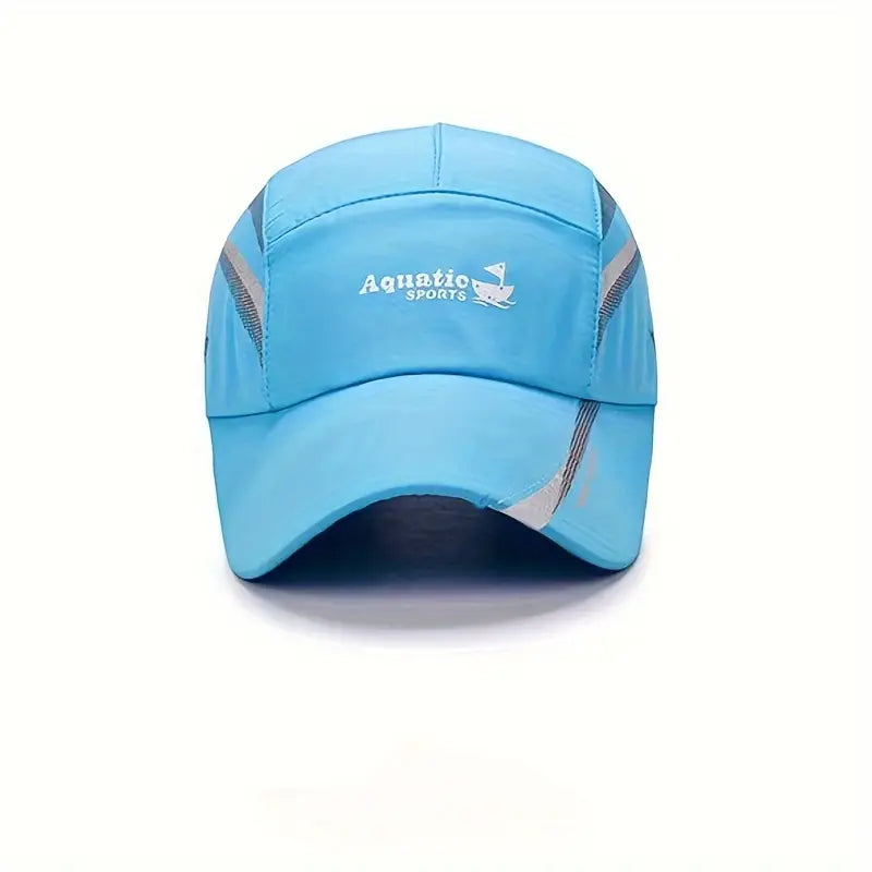 Unisex Adjustable Polyester Baseball Cap with Duck Tongue, Sun Protection Outdoor Fishing Hat, Hand Wash Only, Woven, Pull-On Closure, Fitted for Spring/Fall Season