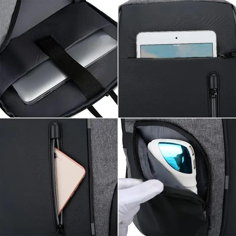 Men's Anti-theft Laptop Backpack, Travel Large Capacity Business Bag Shoulder Bag