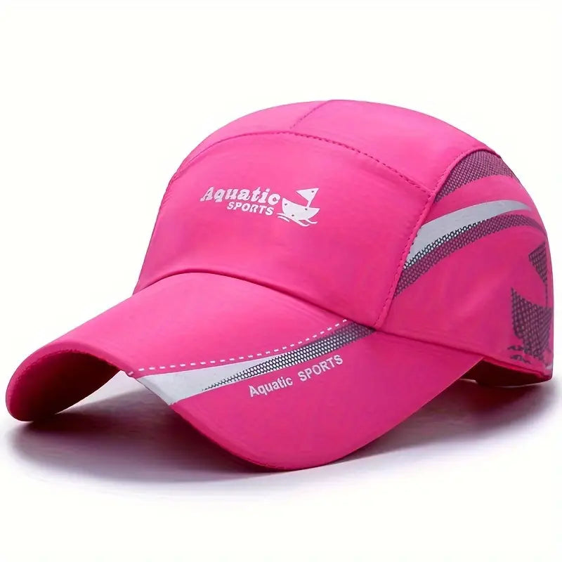 Unisex Adjustable Polyester Baseball Cap with Duck Tongue, Sun Protection Outdoor Fishing Hat, Hand Wash Only, Woven, Pull-On Closure, Fitted for Spring/Fall Season