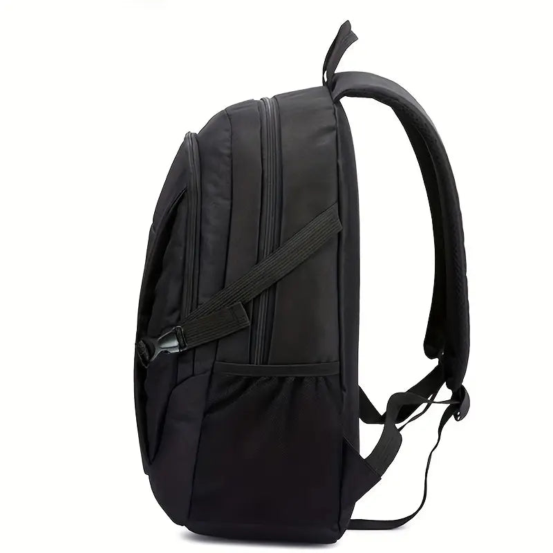 Stylish Men's Nylon Backpack - Large Capacity, Casual Daypack for School & Travel with Laptop Compartment