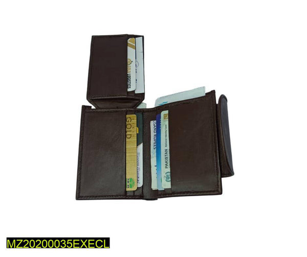 men's leader plain wallet: