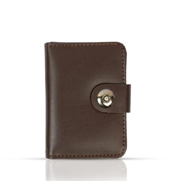 Men leather plain wallet