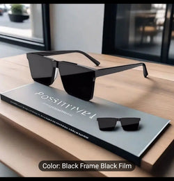 Men's Geometric Square Fashion Glasses - Durable PC Frame, HD TAC Lenses for Driving & Daily Wear, Lightweight Modern Design, Casual Style, Driving Eyewear | Sleek Frame Design | Lightweight Glasses